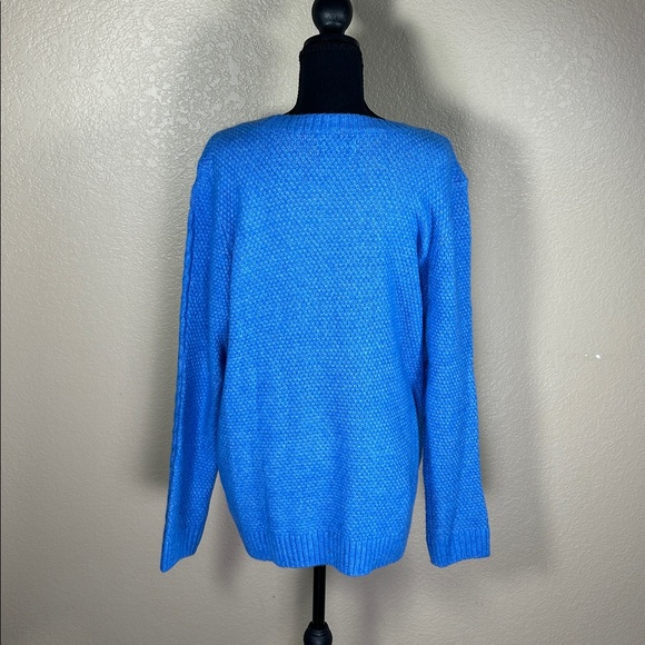 Croft & Barrow XL Soft Periwinkle Blue Knit Sweater | Cozy Classic NWT Super - Picture 3 of 4